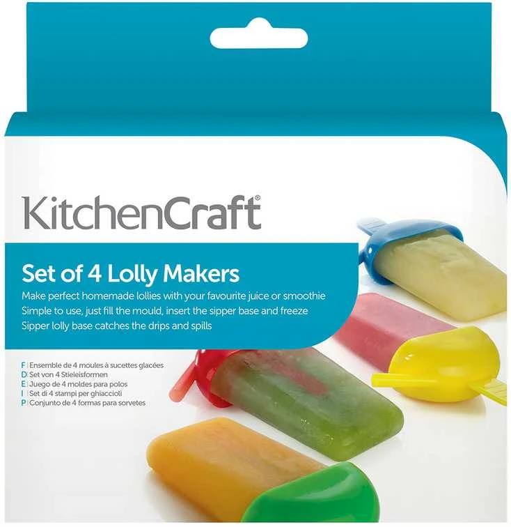 Kitchen Craft KitchenCraft Lolly Makers ledų formelės - 4 vnt.