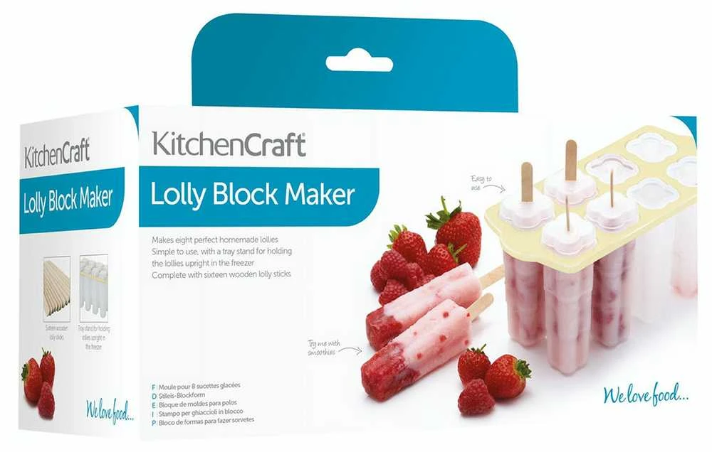 Kitchen Craft KitchenCraft Deluxe Popsicle formelės - 8 vnt.