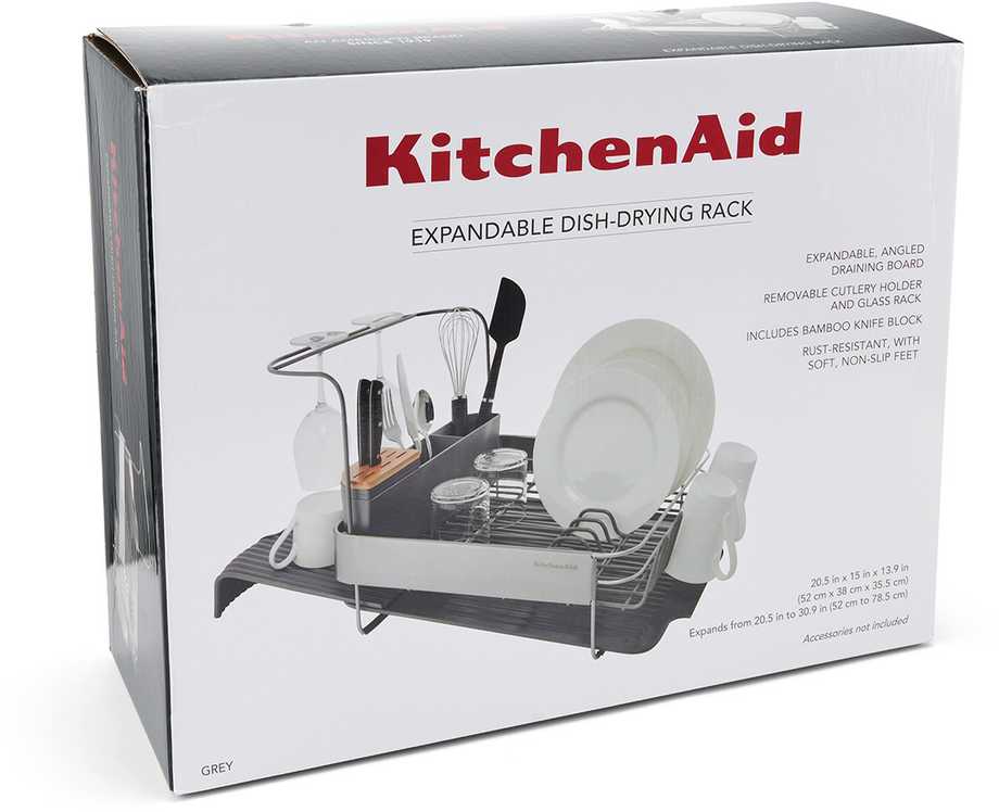 KitchenAid išplečiama indų džiovinimo lentyna