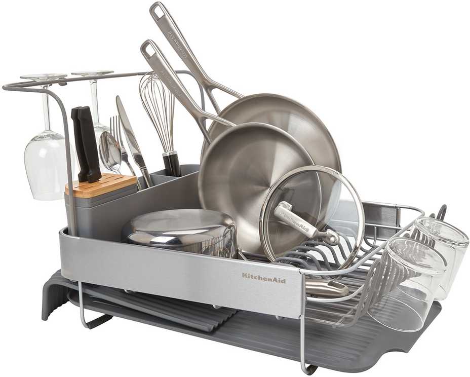 KitchenAid išplečiama indų džiovinimo lentyna