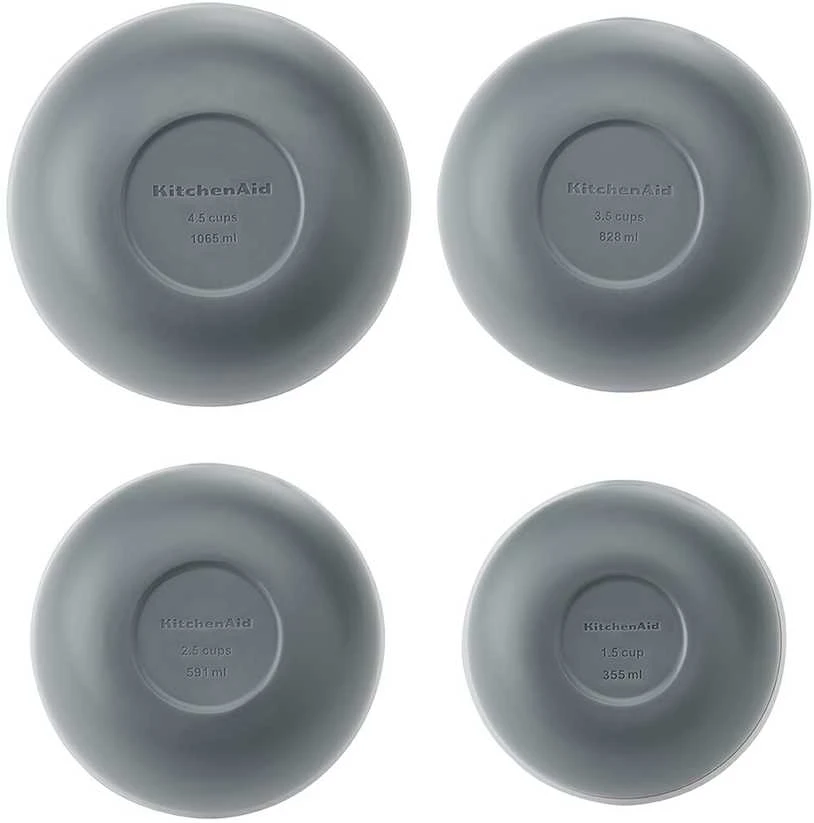 KitchenAid virtuvės dubenys su dangteliais, 4 vnt
