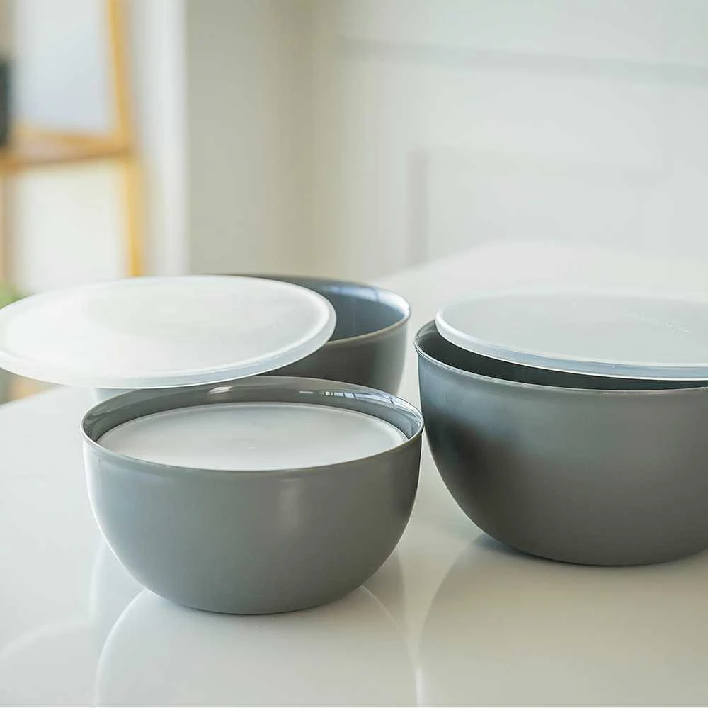 KitchenAid virtuvės dubenys su dangteliais, 4 vnt