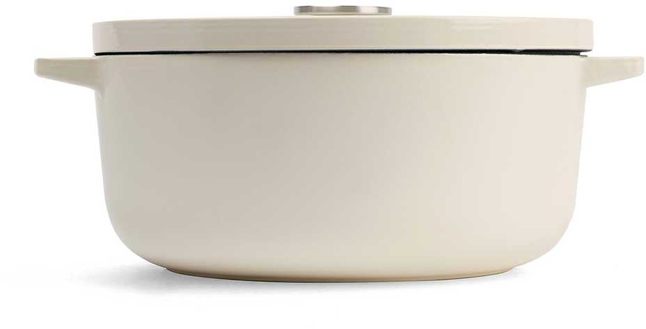 KitchenAid ketaus puodas 5,2L migdolų kremas