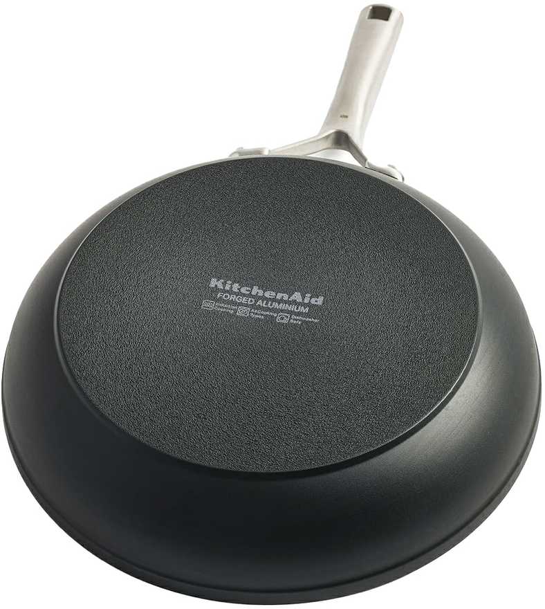 KitchenAid - Kaltinė grūdinto aliuminio keptuvė - juoda - 28 cm
