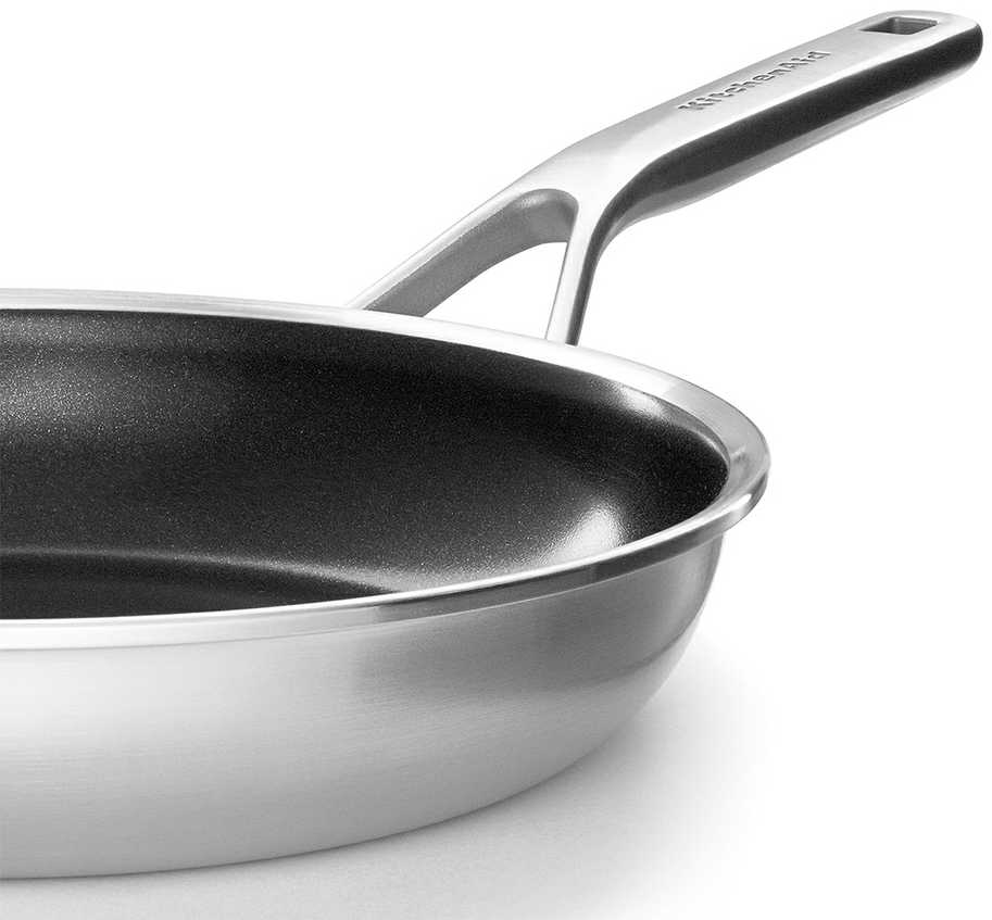 KitchenAid - Daugkartinė keptuvė - sidabrinė - 20 cm