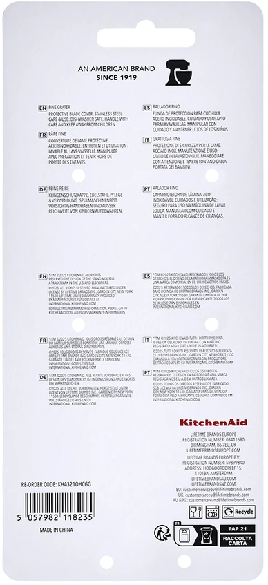 KitchenAid tarka citrinų žievelės smulkintuvas, pilkos spalvos, anglis