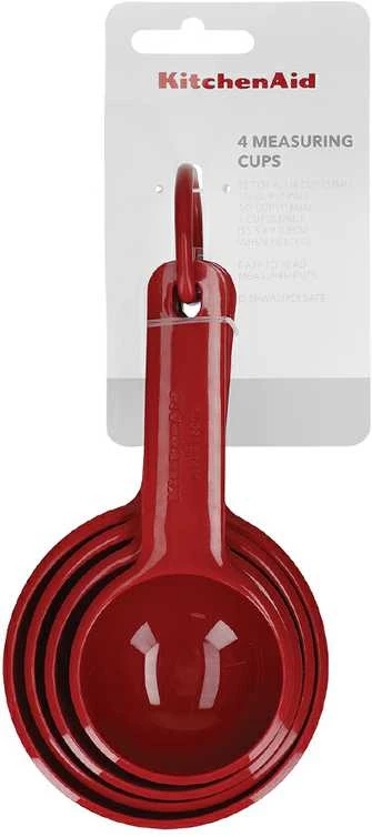KitchenAid 4 matavimo puodelių rinkinys, Empire Raudona