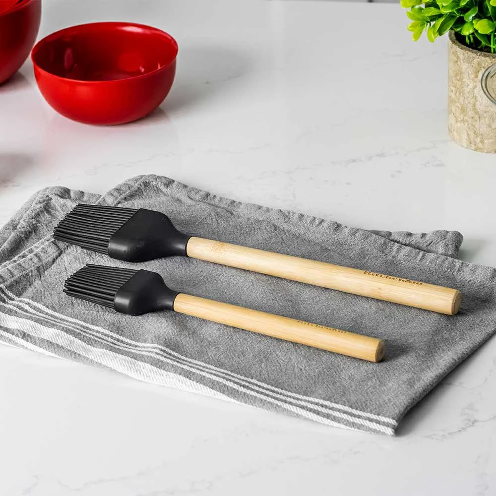 KitchenAid silikoninis šepetys 22cm CLASSIC Bamboo