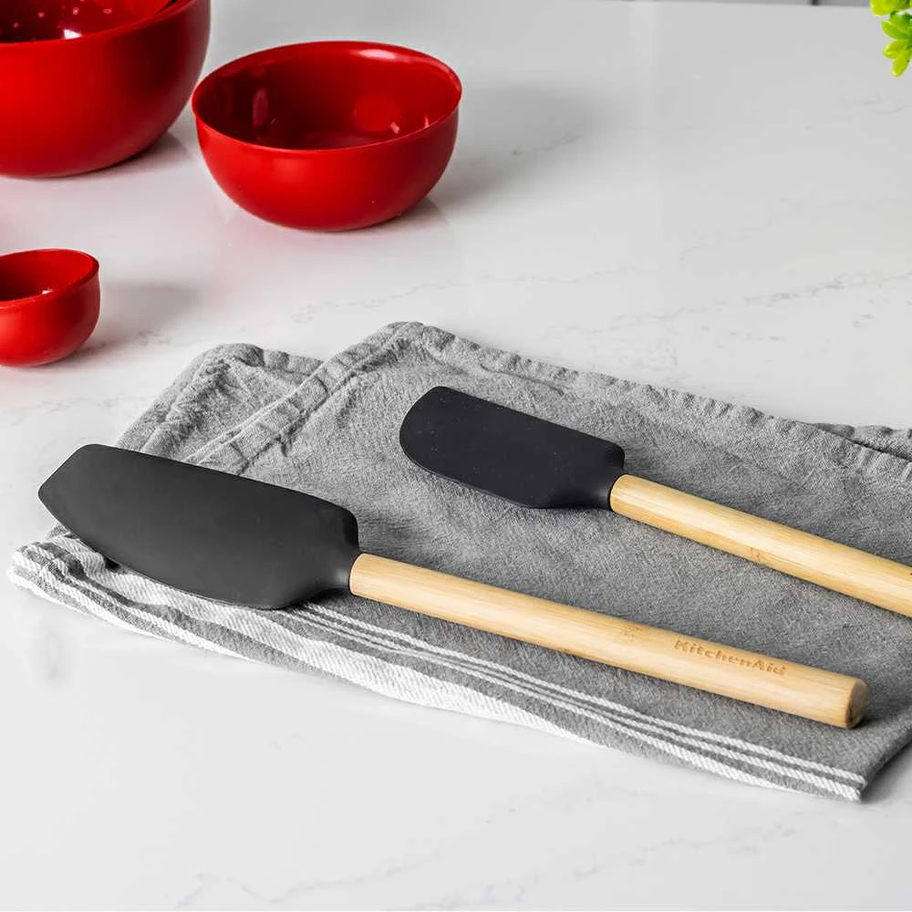 KitchenAid silikoninė mentelė CLASSIC bambuko dubeniui