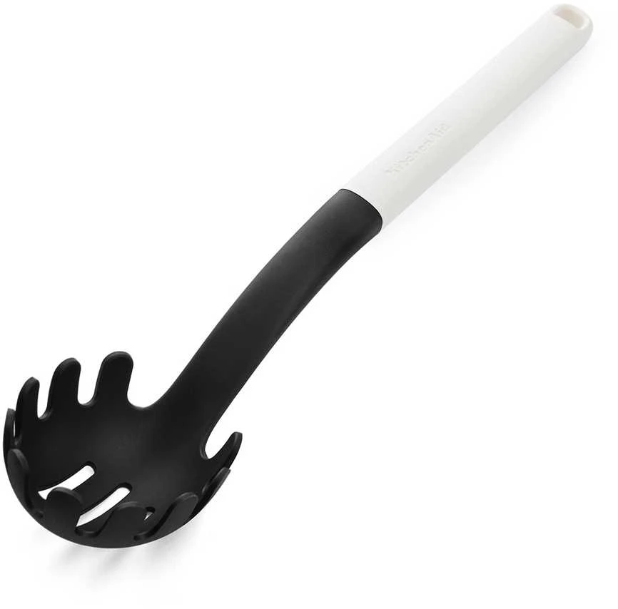 KitchenAid makaronų šaukštas, porcelianas, baltas