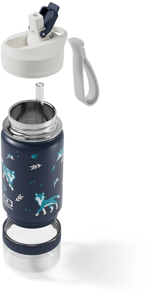 Monbento Twisty Mėlyna Wolf termo gertuvė