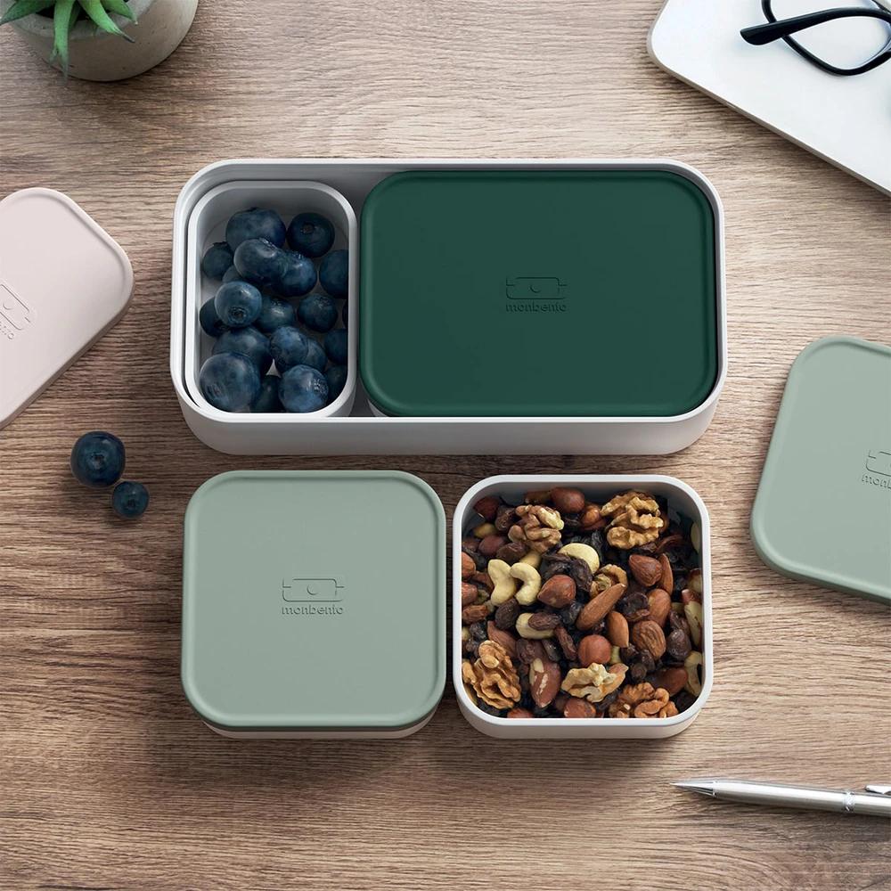 Monbento extra pojemniki do lunchboxa 4 sztuki Žalias