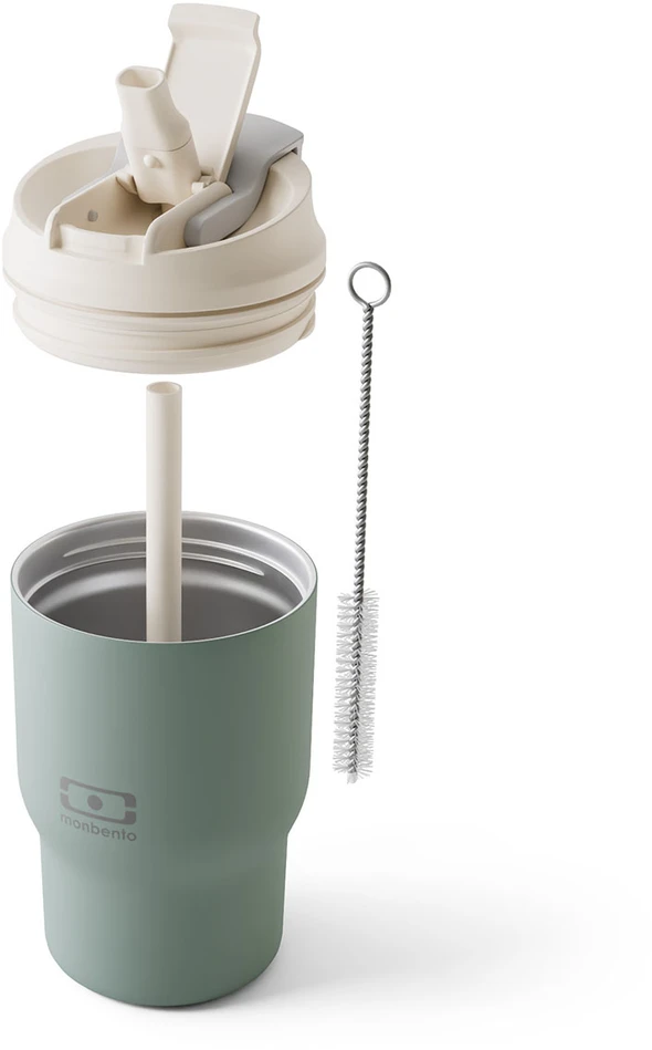 Monbento termo puodelis 0,36L Natural Žalias