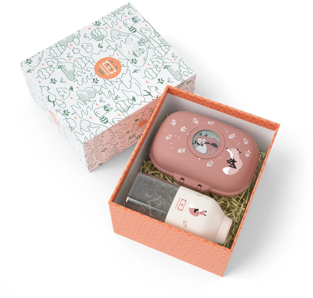 Monbento lunchbox i butelka vaikams Gram Cinnamon Fox