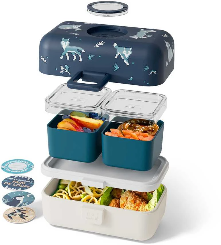 Monbento priešpiečių dėžutė vaikams Tresor 0,75L Wolf