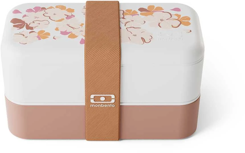 Monbento Original bento Priešpiečių dėžutė 1 l Rožinė Floral