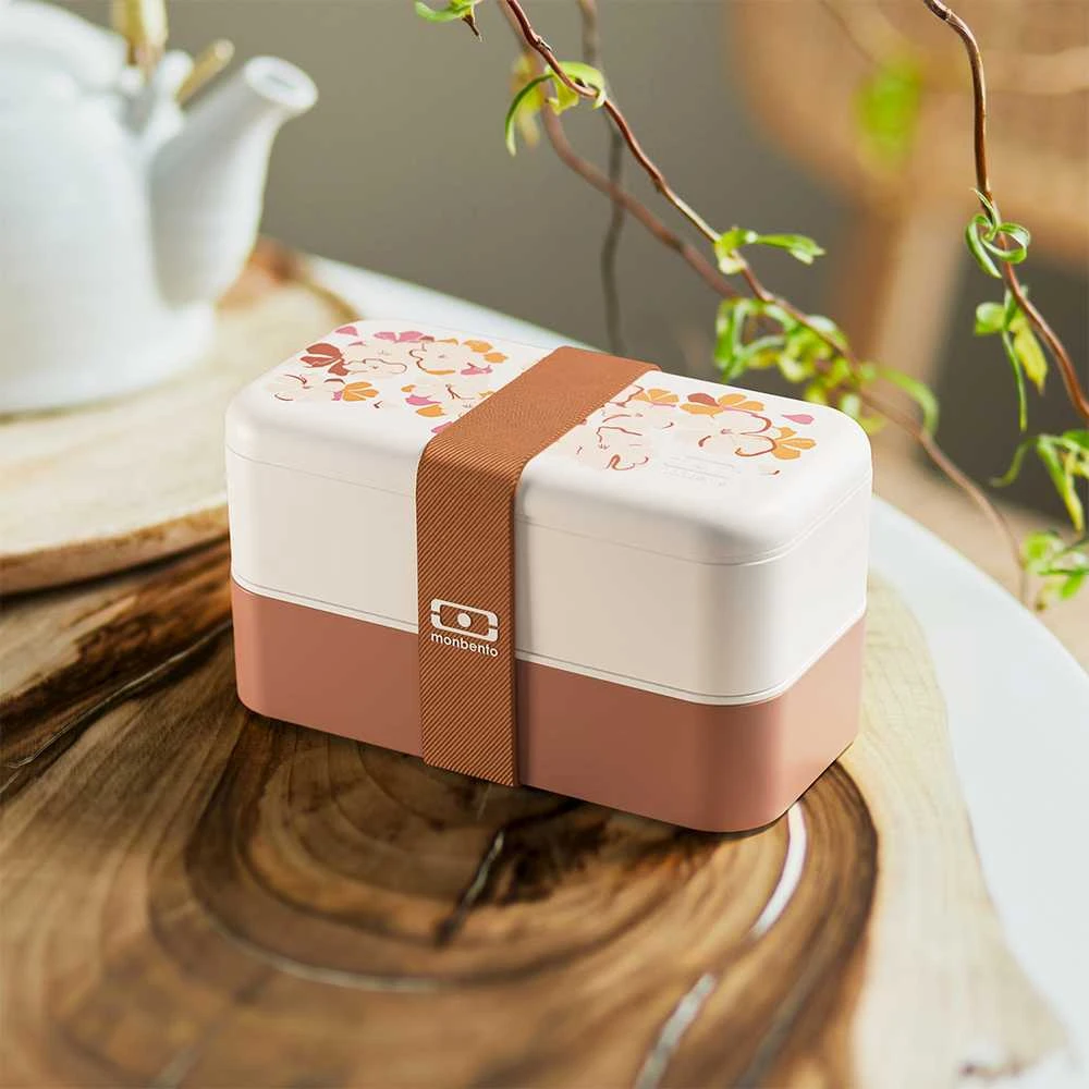 Monbento Original bento Priešpiečių dėžutė 1 l Rožinė Floral
