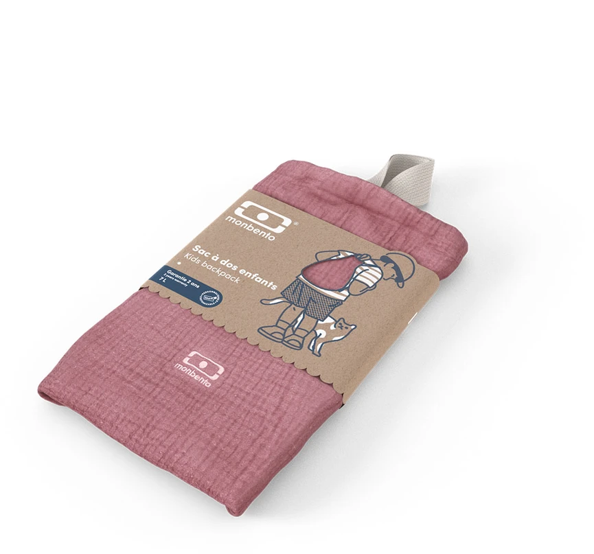 Monbento Lunchbag Plecaczek Buddy rožinė