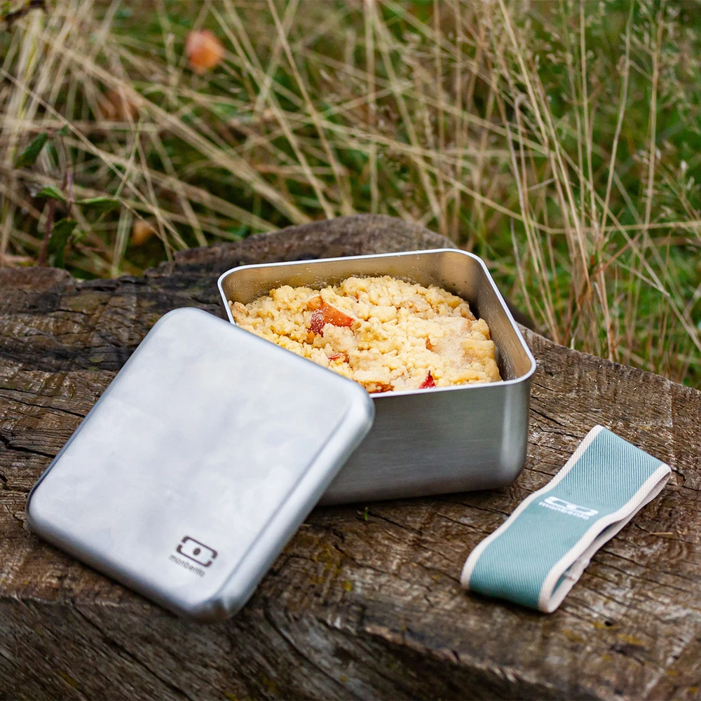 Monbento Priešpiečių dėžutė bento Sense 1L Natural Žalias