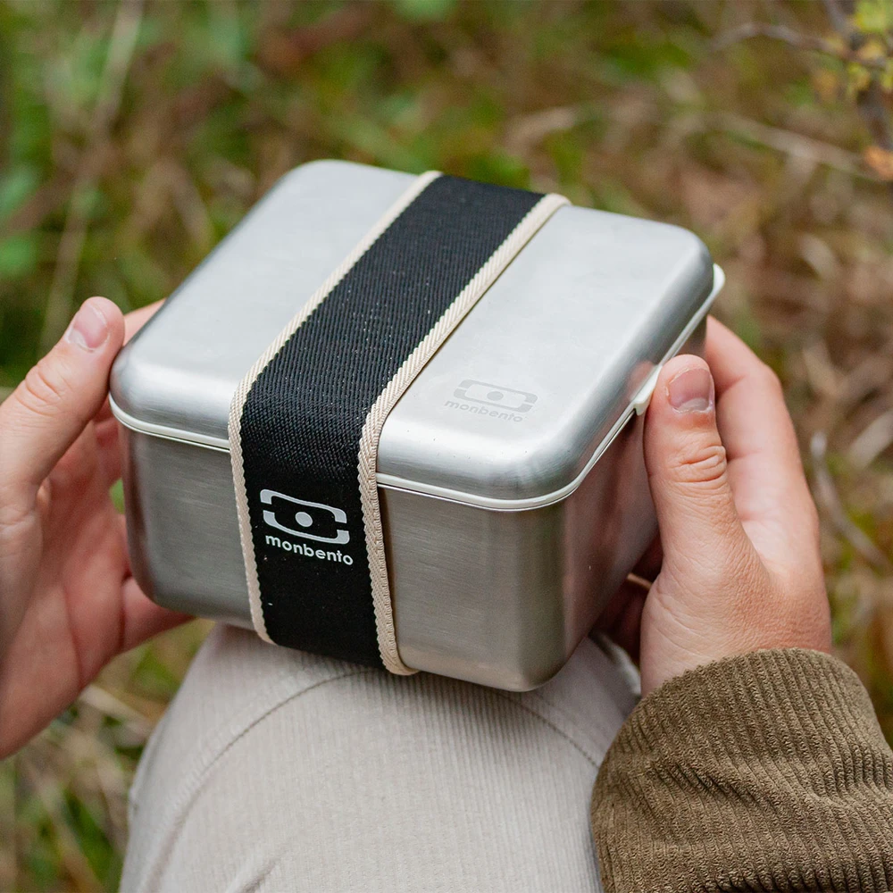 Monbento Priešpiečių dėžutė bento Sense 1L nerūdijantis plienas Juodas Onyx