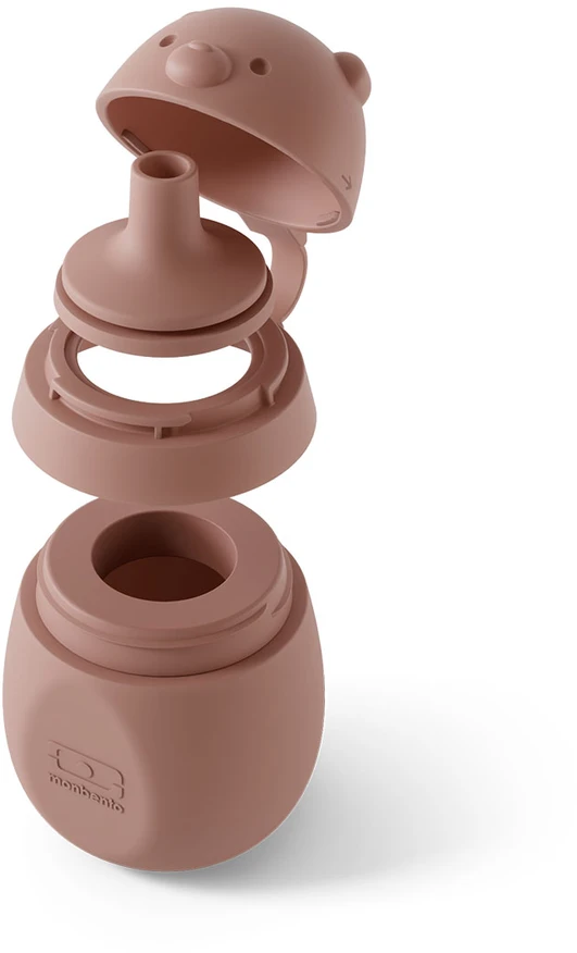 Monbento silikonowa tubka na musy vaikams Yummy 150 ml Rožinė Blush