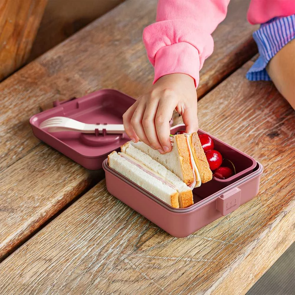 Monbento Snacky lunchbox vaikams 0,85 l Rožinė Blush