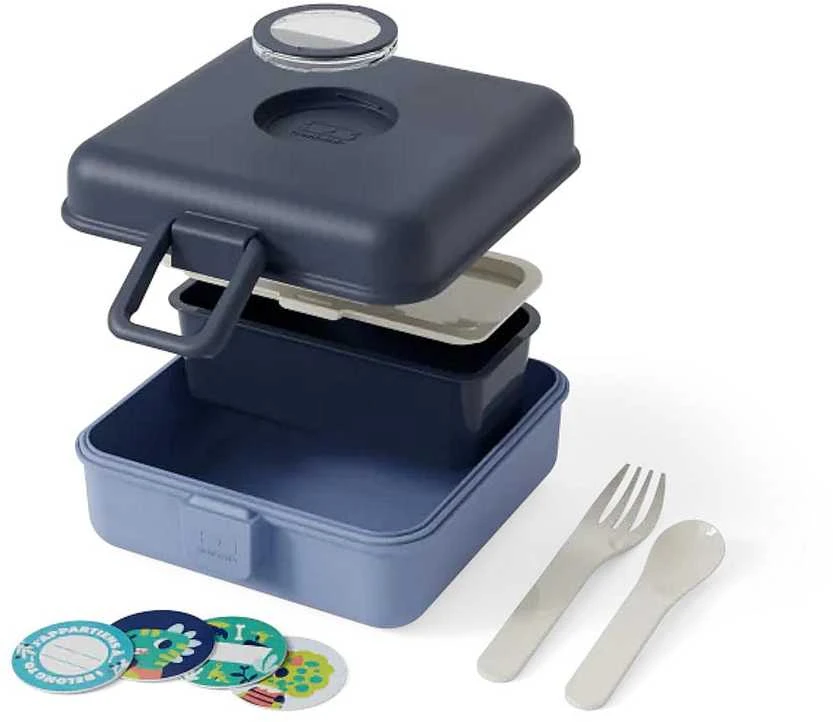 Monbento Snacky pietų dėžutė vaikams 0,85 l Mėlyna Infinity