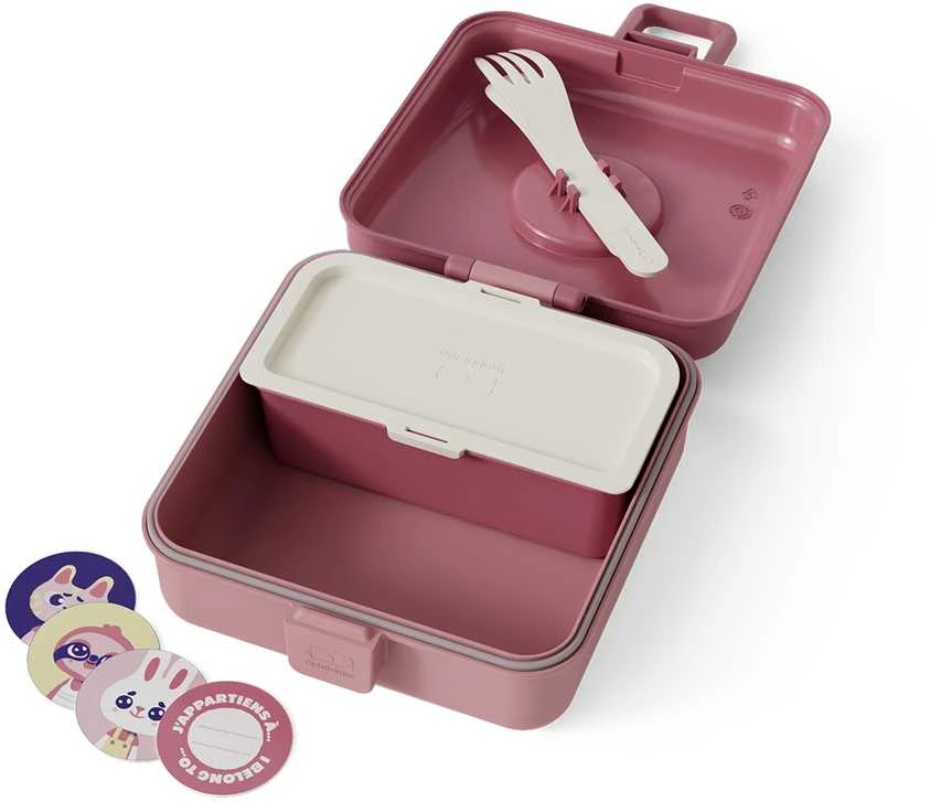 Monbento Snacky lunchbox vaikams 0,85 l Rožinė Blush