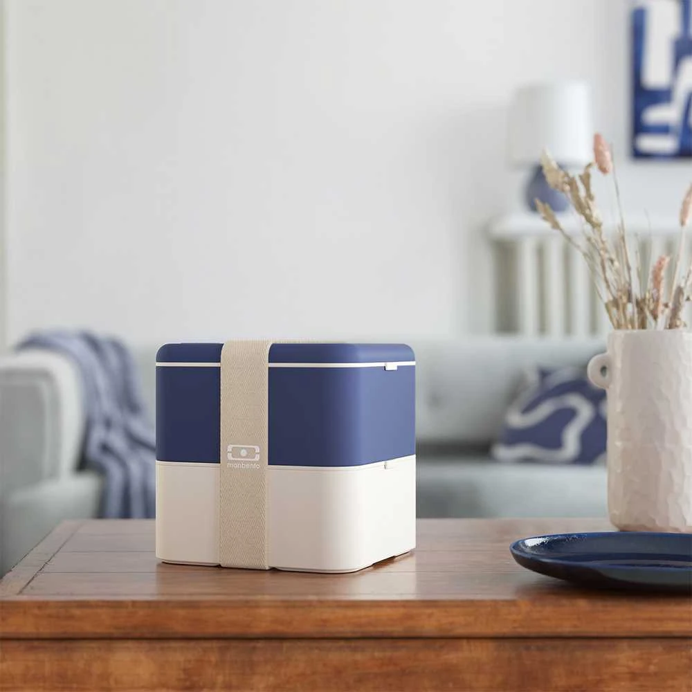 Mėlyna Monbento Bento Square Natural Mėlyna mėlyna