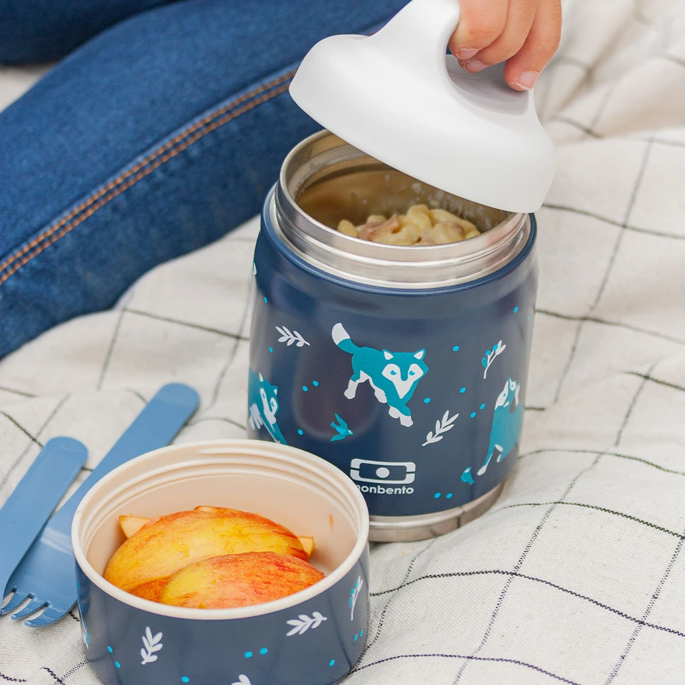 Monbento termos obiadowy vaikams Handy 500ml Mėlyna Wolf