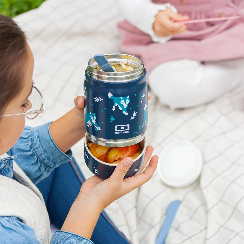 Monbento termos obiadowy vaikams Handy 500ml Mėlyna Wolf