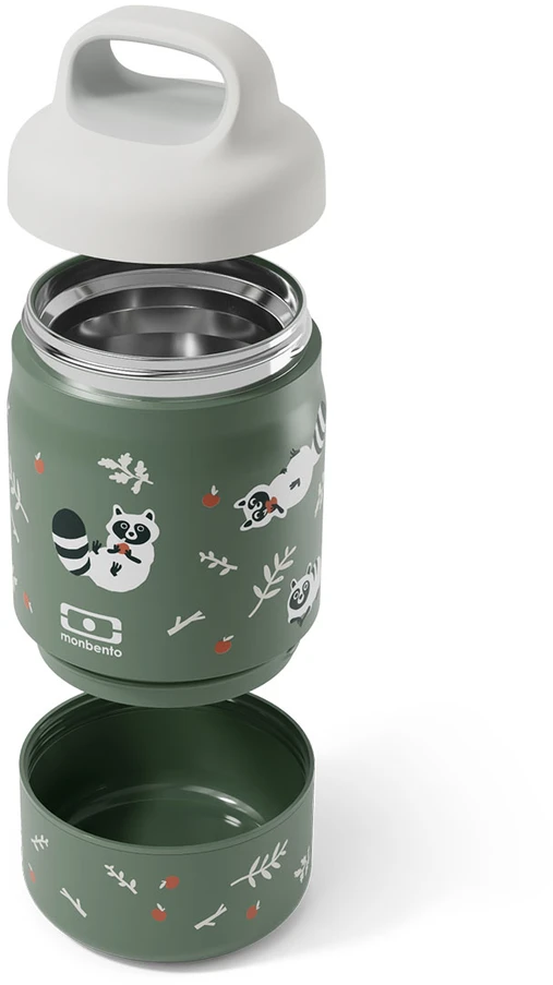 Monbento termos obiadowy vaikams Handy 500ml Žalias Raccoon
