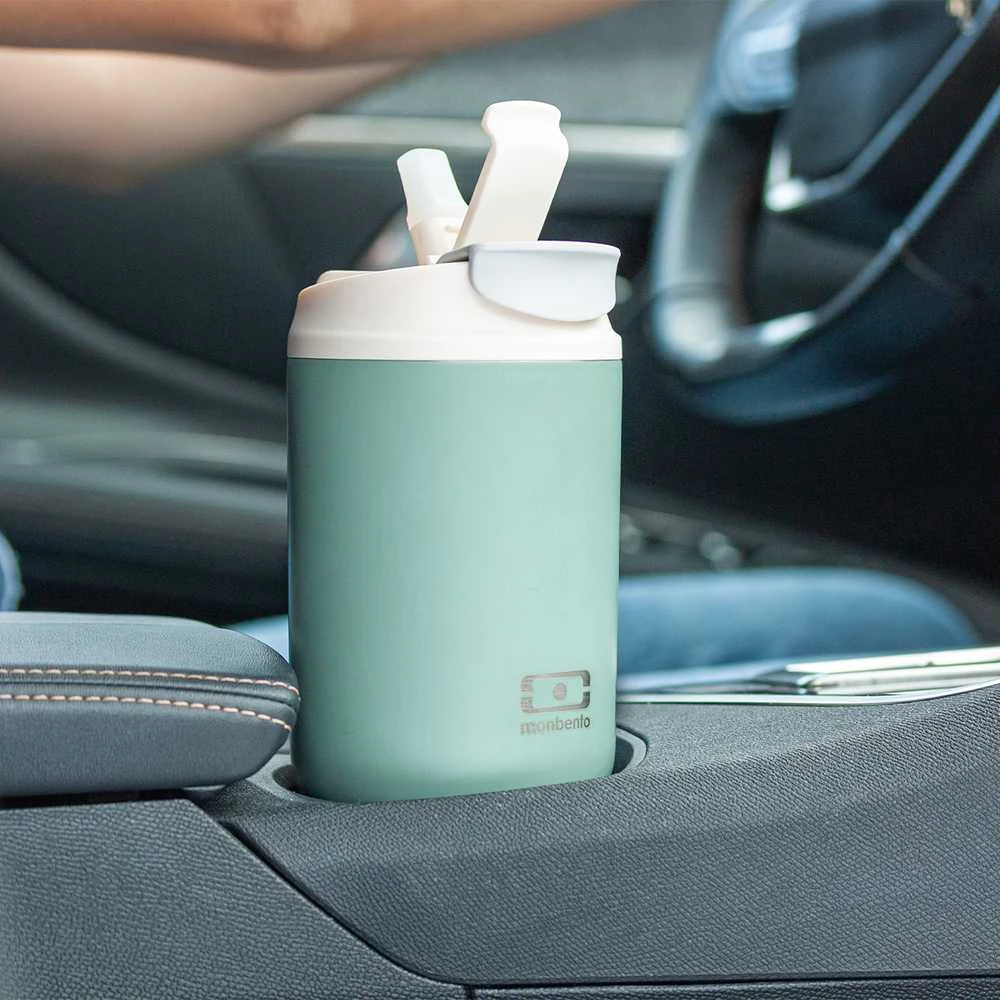Monbento kelioninis termo puodelis 0,6 l, žalias, natūralus