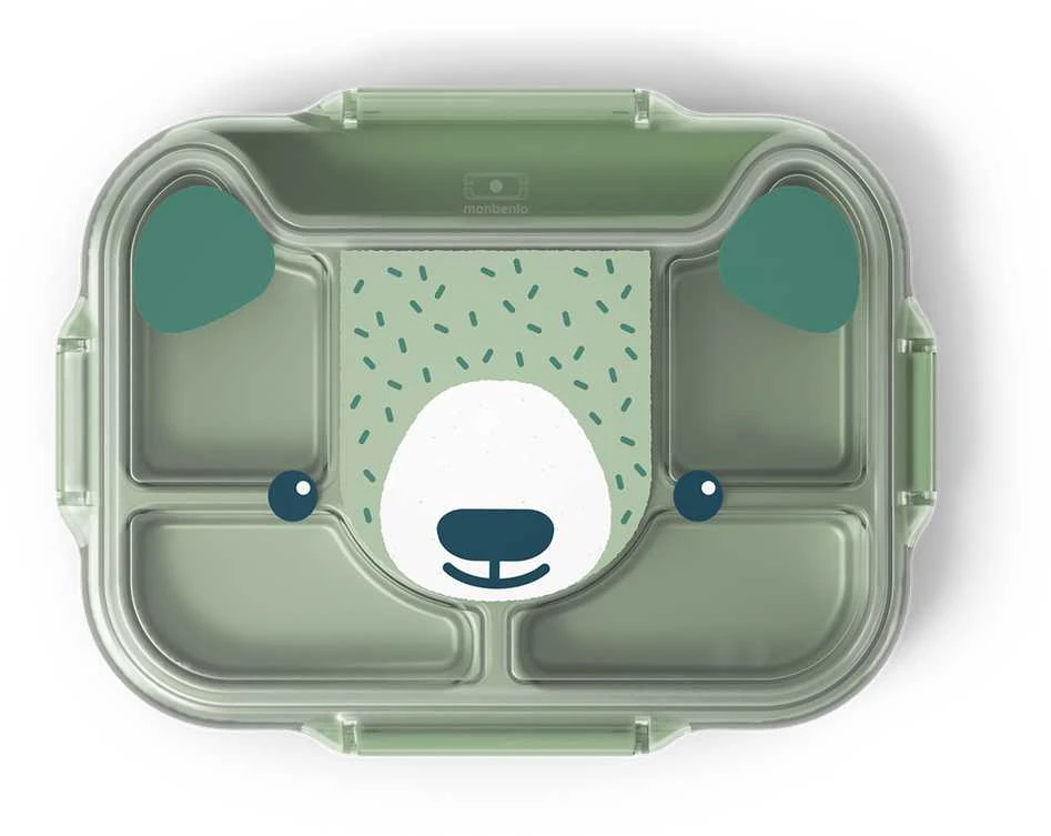 Monbento Wonder lunchbox vaikams 0,95 l Žalias Bear