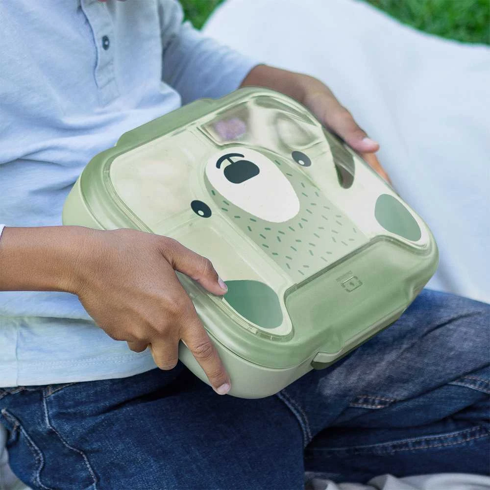Monbento Wonder lunchbox vaikams 0,95 l Žalias Bear