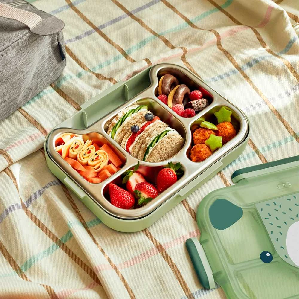 Monbento Wonder lunchbox vaikams 0,95 l Žalias Bear