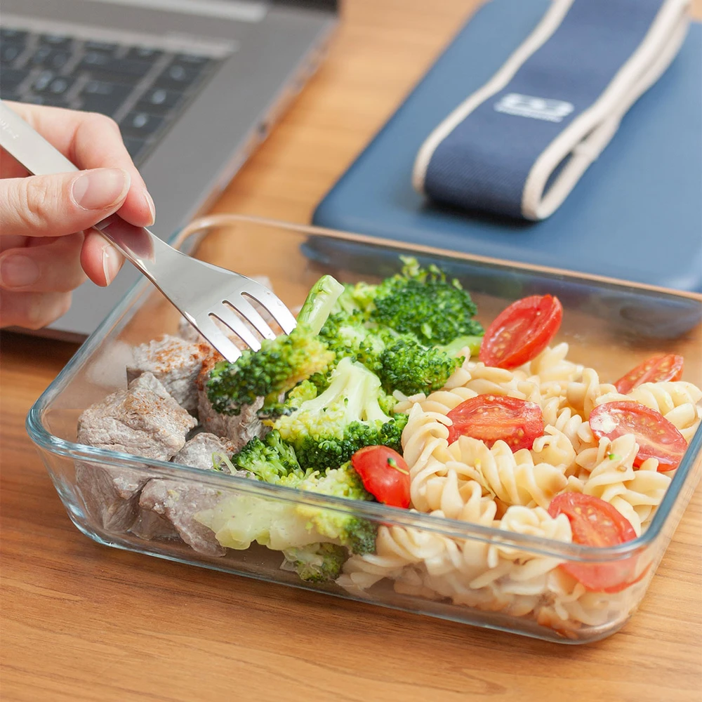 Monbento x Pyrex Priešpiečių dėžutė stiklinis Pure - Mėlyna Natural