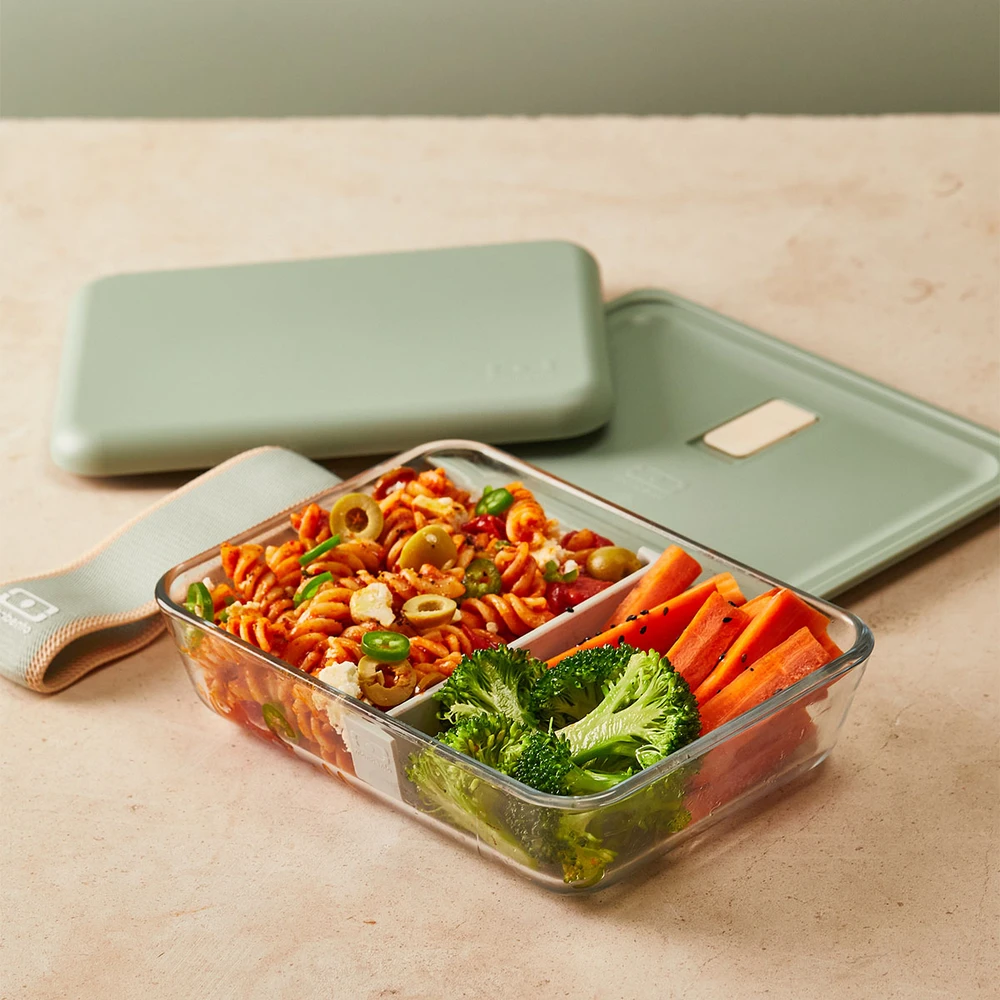 Monbento x Pyrex Priešpiečių dėžutė stiklinis Pure - Žalias Natural