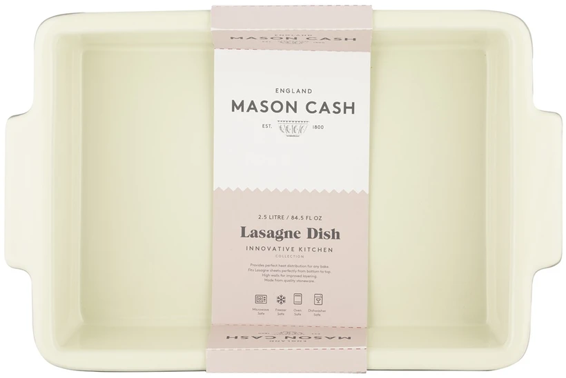 INOVATYVI VIRTUVĖ / „Mason Cash“ stačiakampė keraminė kepimo forma
