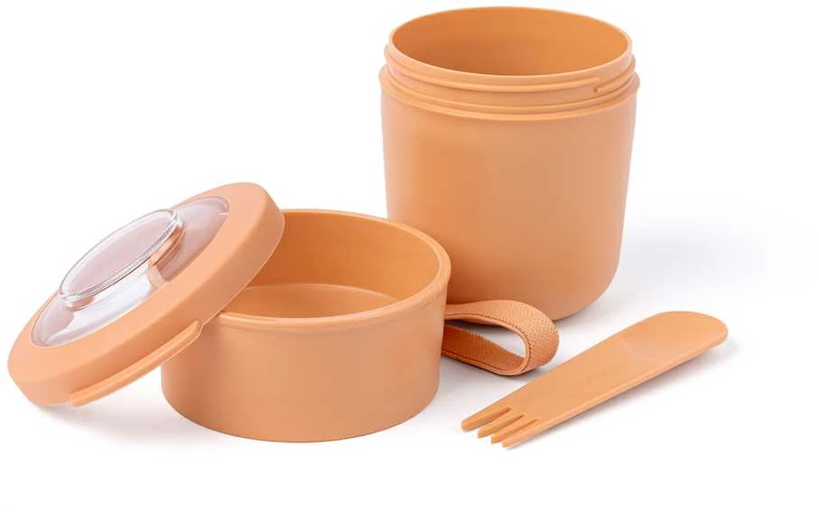 2 in 1 jogurto indelis su Amuse stalo įrankiais – oranžinė