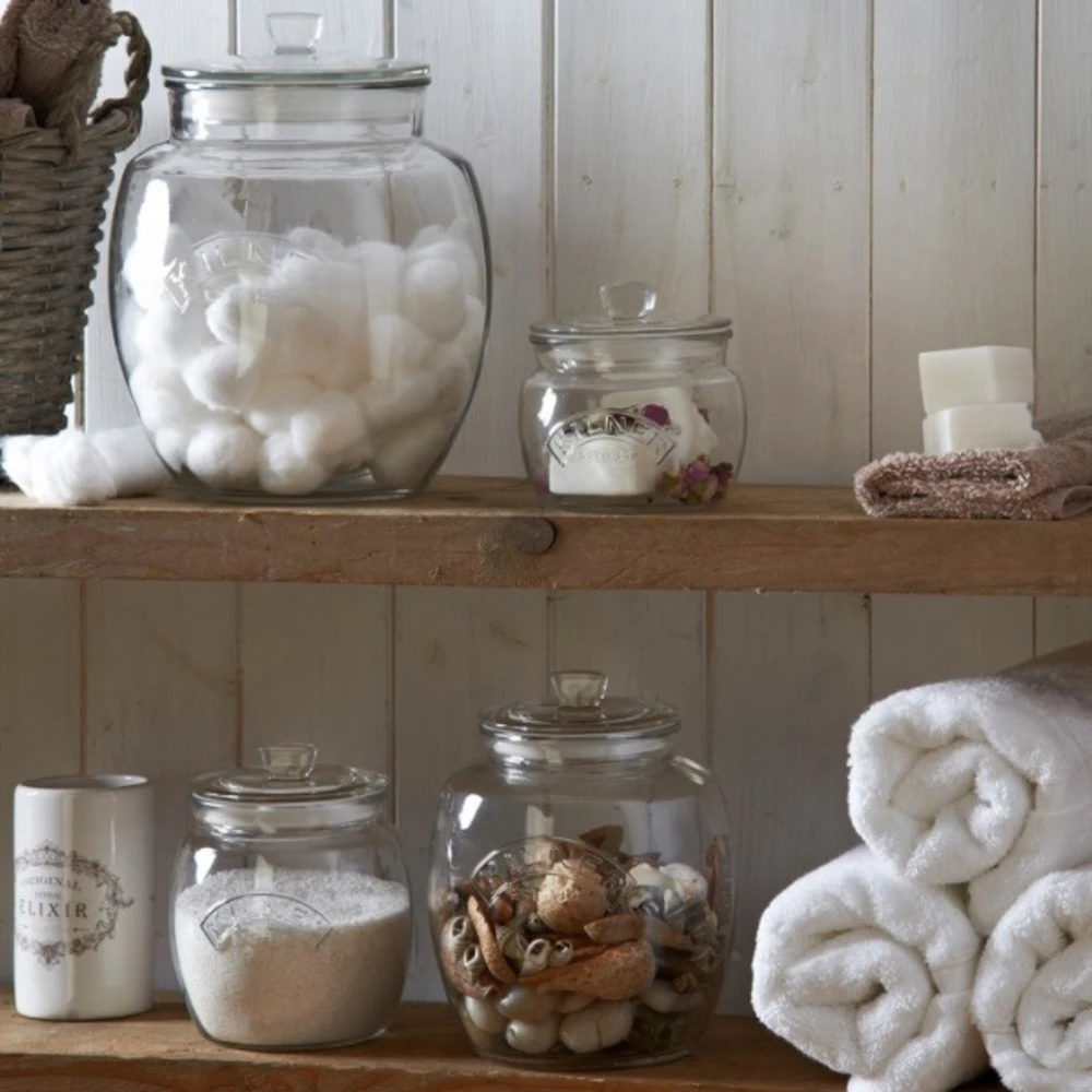 Stiklinis laikymo indas su dangteliu PUSH TOP 0.85L / Kilner