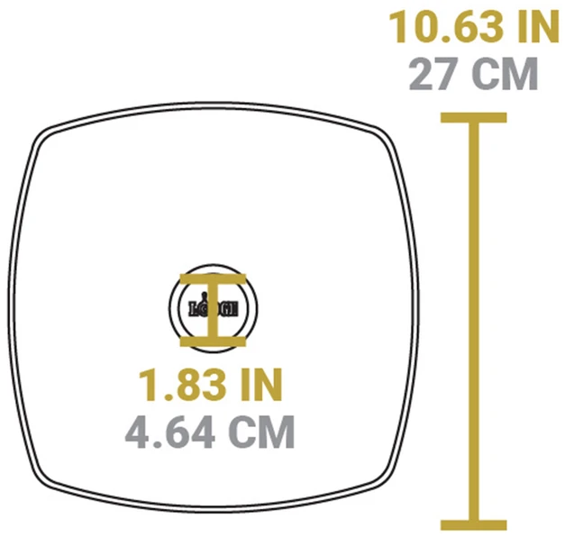 Pokrywa szklana na patelnie 26 cm / Lodge