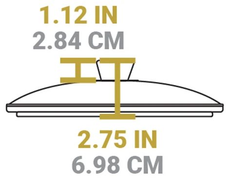Pokrywa szklana na patelnie 26 cm / Lodge