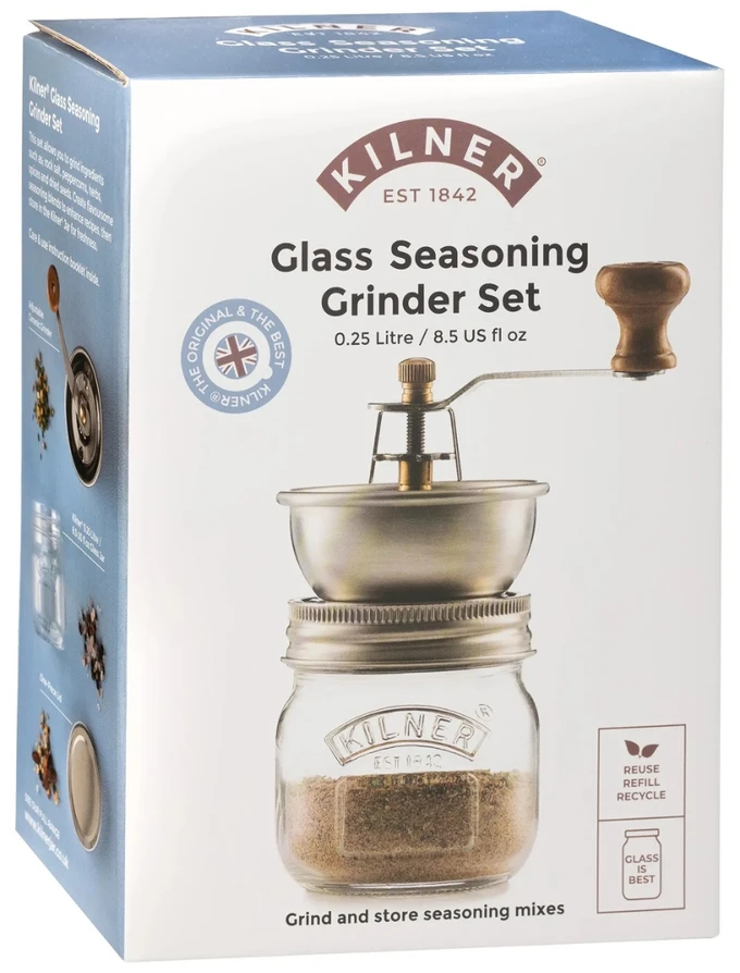Prieskonių malūnėlis SEASONING GRINDER / Kilner