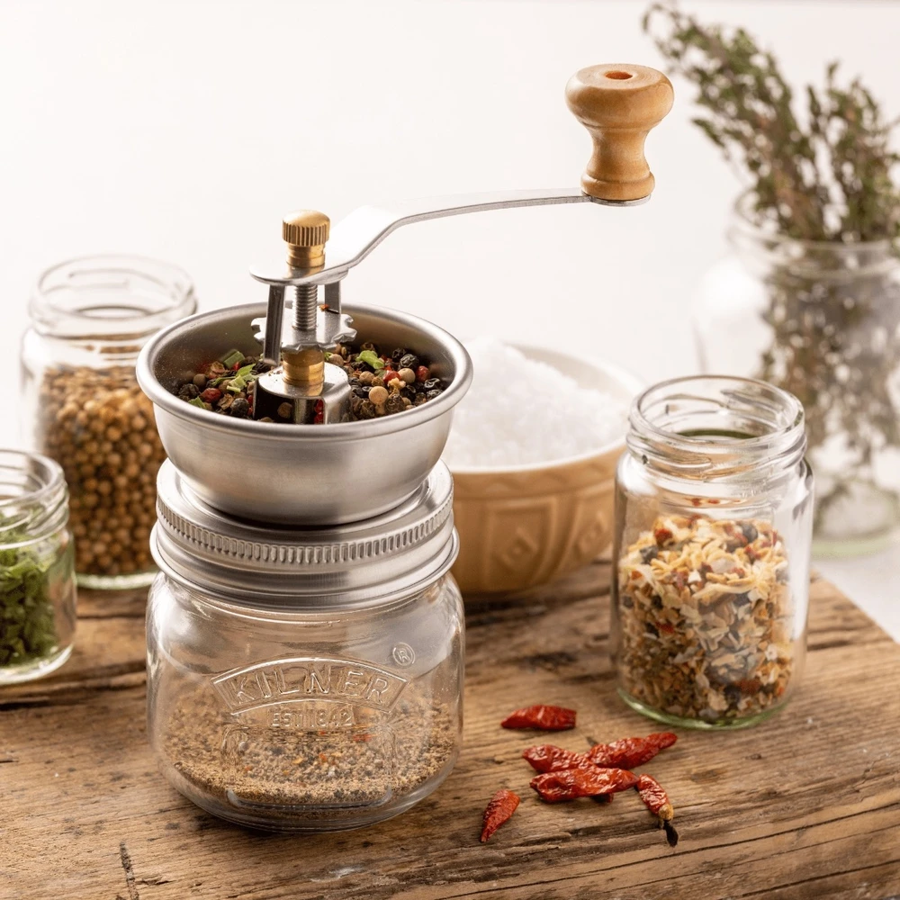 Prieskonių malūnėlis SEASONING GRINDER / Kilner