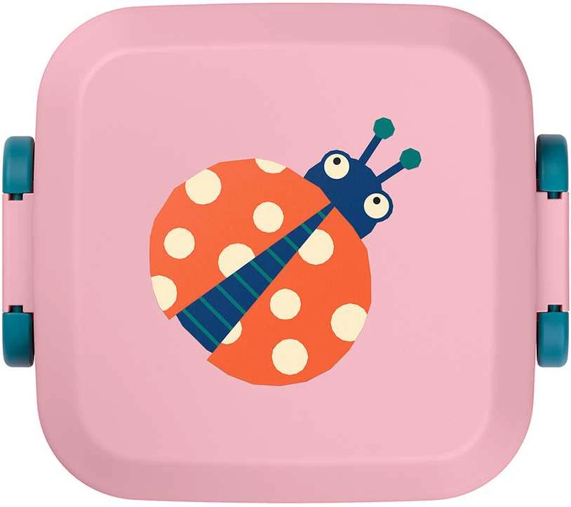 Priešpiečių dėžutė vaikams Rikko Poppy Flamingo LADYBUG / Amuse