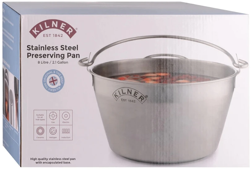 Nerūdijančio plieno konservavimo stiklainis 8 l / Kilner