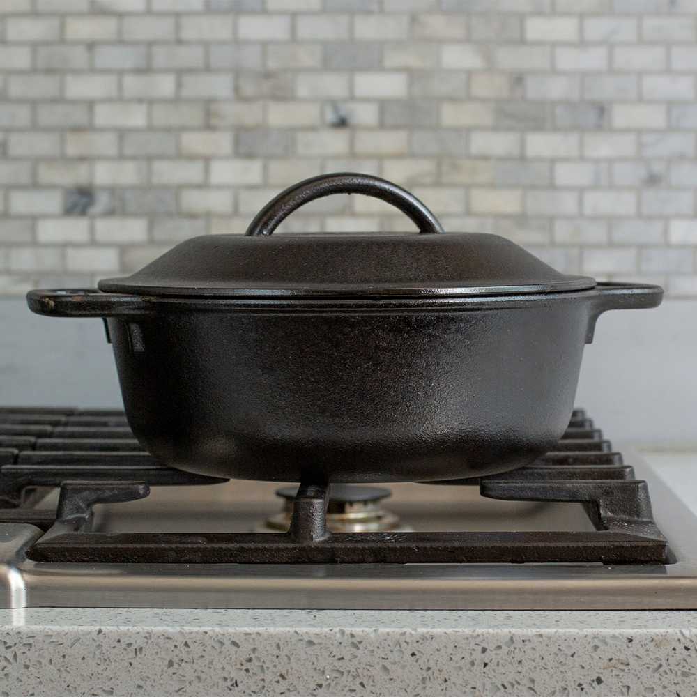 Lodge OLANDIJOS ORKALINĖ ketaus puodas 1,9 L / Namelis