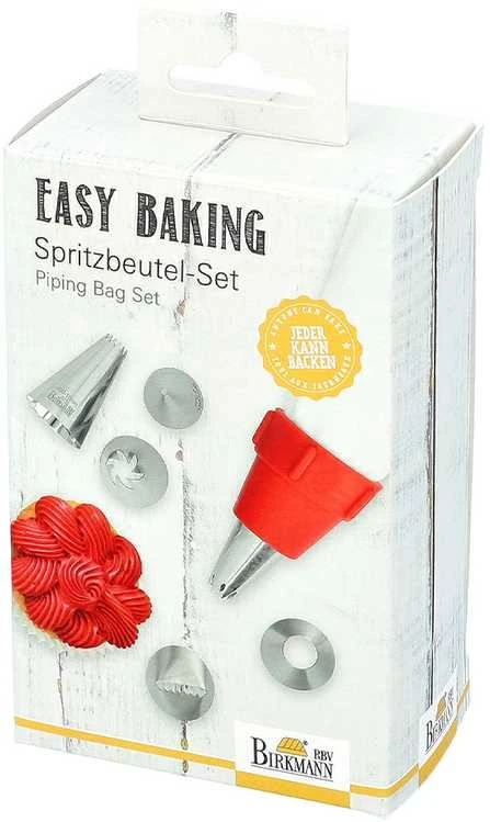 Konditerinė rankovė su antgaliais Birkmann Easy Baking