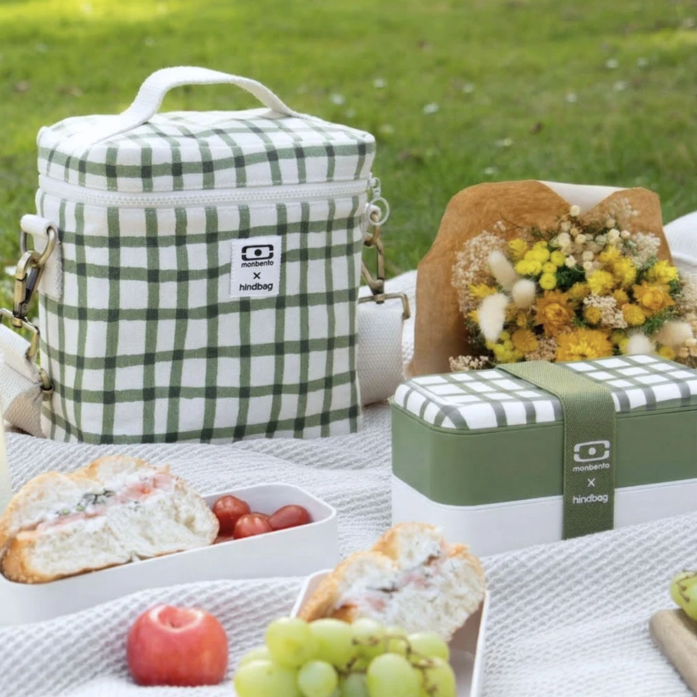 Pietų dėžutės + termo krepšio rinkinys Monbento × Hindbag – riboto leidimo